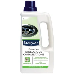 Starwax Entretien biologique canalisation 1L* Déboucheur