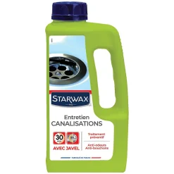 Entretien canalisations avec javel 1L>Starwax New