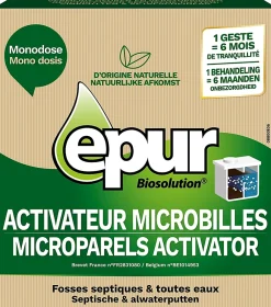 Epur Entretien fosses septiques 6 mois activateur microbilles* Déboucheur