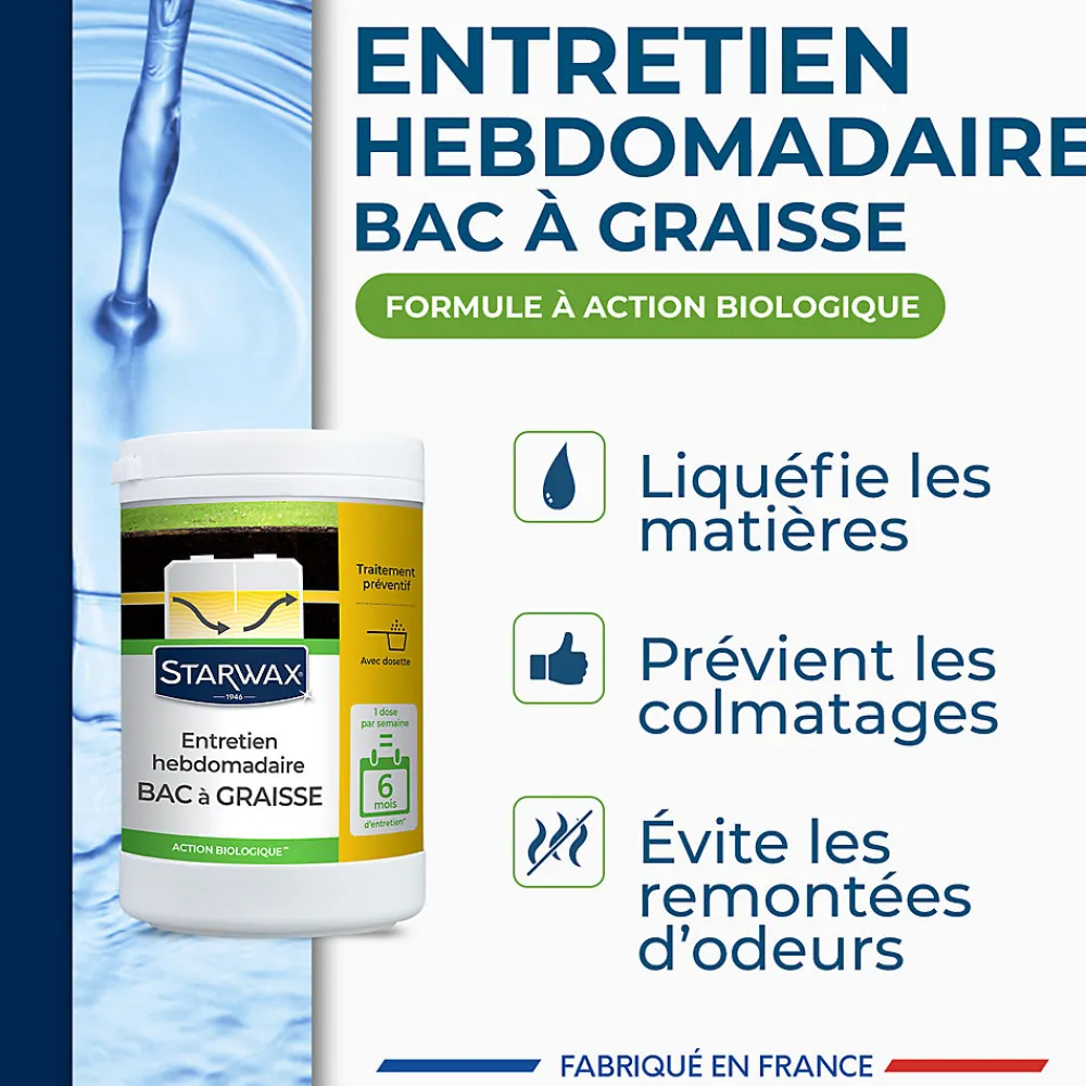 Entretien hebdomadaire bac à graisses 750g,>Starwax Sale