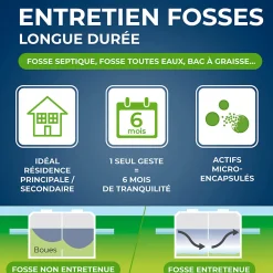 Entretien longue durée 6 mois fosses septiques 500g><noscript><img width=