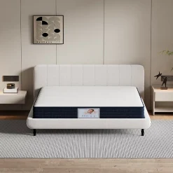 Teeno Epaisseur 22 cm matelas à ressorts + cadre de lit en métal 140x190 cm* Ensemble Sommier Et Matelas