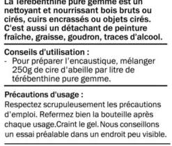 Diall Essence de térébenthine pure gemme 5L* Essence De Térébenthine