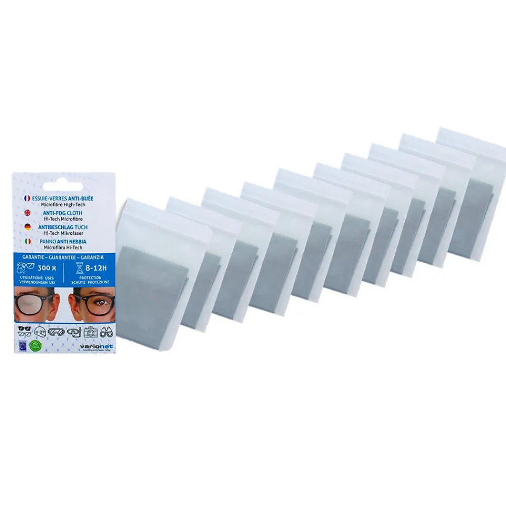 Essuie-verres anti buée 15 X 18 cm Efficace 12h et 300 Utilisations x 10>Varionet Clearance