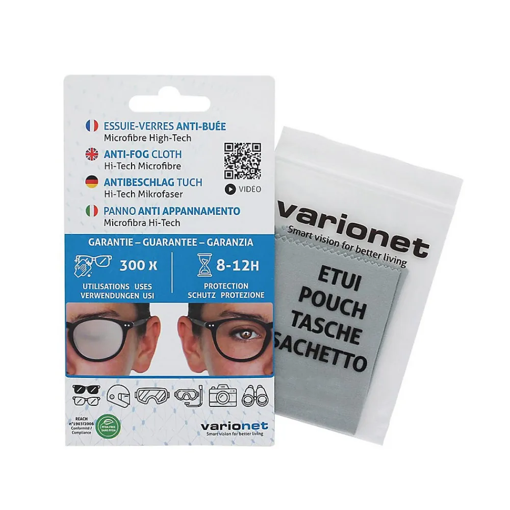 Essuie-verres anti buée 15 X 18 cm Efficace 12h et 300 Utilisations x 10>Varionet Clearance