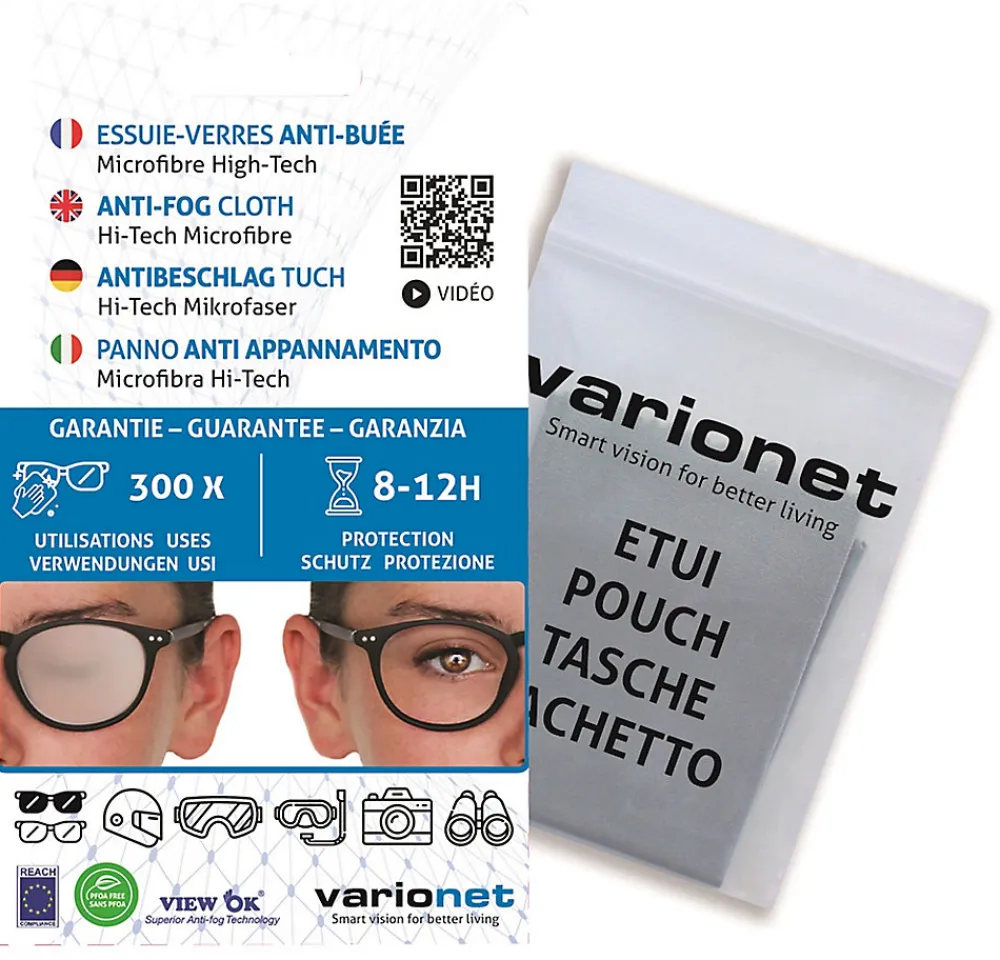 Essuire-verres anti-buée microfibre high-tech>Varionet New