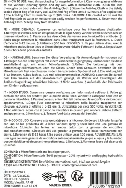 Essuire-verres anti-buée microfibre high-tech>Varionet New