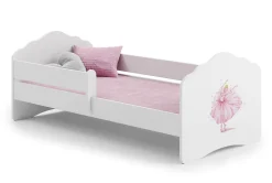 FALA lit d'enfant avec barreau 160x80 Princesse en couronne>Kobi Hot