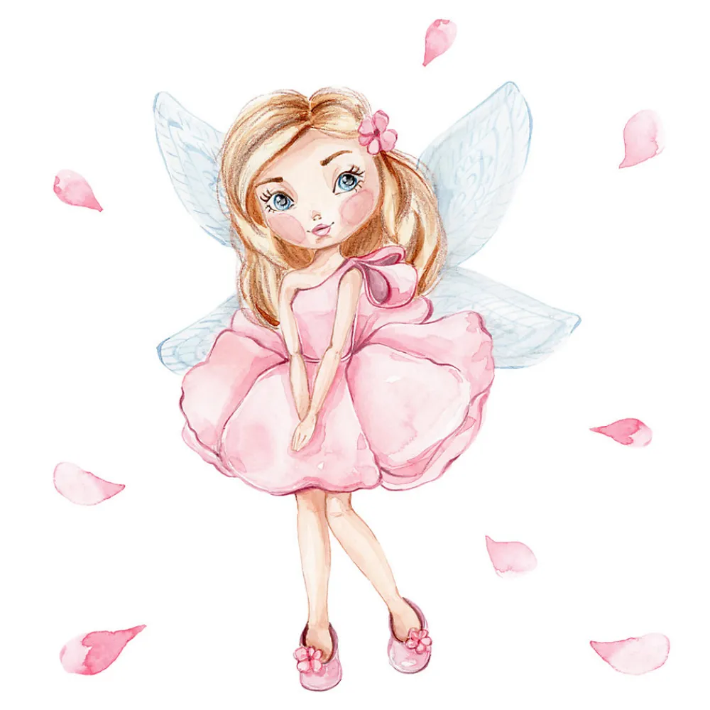FALA lit enfant avec tiroir et barreau 160x80 fille avec ailes>Kobi Best