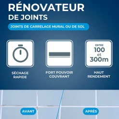 Feutre blanchisseur joints + 3 pointes de rechange><noscript><img width=