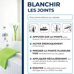 Feutre blanchisseur joints + 3 pointes de rechange><noscript><img width=