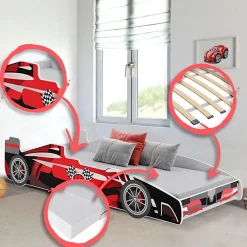 Kobi FORMULA lit enfant rouge 160x80 cm*Enfant Lit Enfant