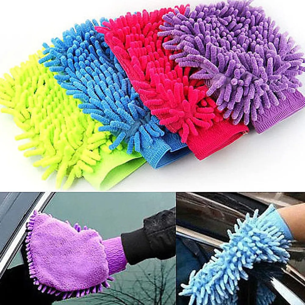 Magneticland Gant Chenille Microfibre coloré* Chiffon