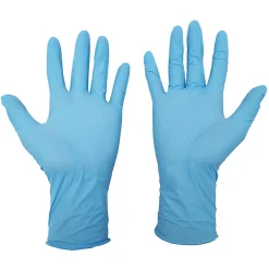 Gant jetable en nitrile pour la manipulation générale Taille 9 bleu, lot de 100>Site