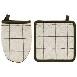 Gant manique Helu noir beige H20cm - Atmosphera>Atmosphera Créateur D'Intérieur New