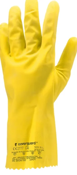 Coverguard Gants de ménage Eurodip 5030 latex jaune, Taille 7 -* Gants De Ménage