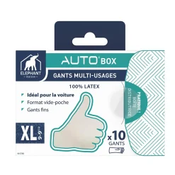 Elephant Gants en latex Auto'Box Taille 9, 10 pièces* Gants De Ménage