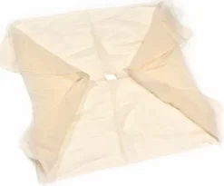 Gaze Coton Ecrue Avec Trou 80X80 cm - Lot de 10 - Guialto* Eponge