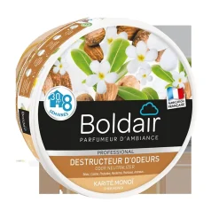 Boldair Gel destructeur d'odeurs karité Monoï Pot 300g* Désodorisant Et Parfum D'Ambiance
