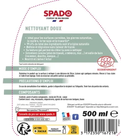 Spado Gel nettoyant doux spécial surfaces poreuses 500ml* Produit Multi-Usages