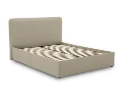 Best Mobilier Goyave - lit coffre - 140x190 - en tissu - sommier inclus -* Lit Coffre