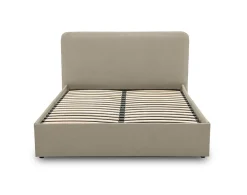 Goyave - lit coffre - 160x200 - en tissu - sommier inclus -><noscript><img width=