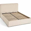Best Mobilier Goyave - lit coffre - 140x190 - en velours côtelé - sommier inclus -* Lit Coffre