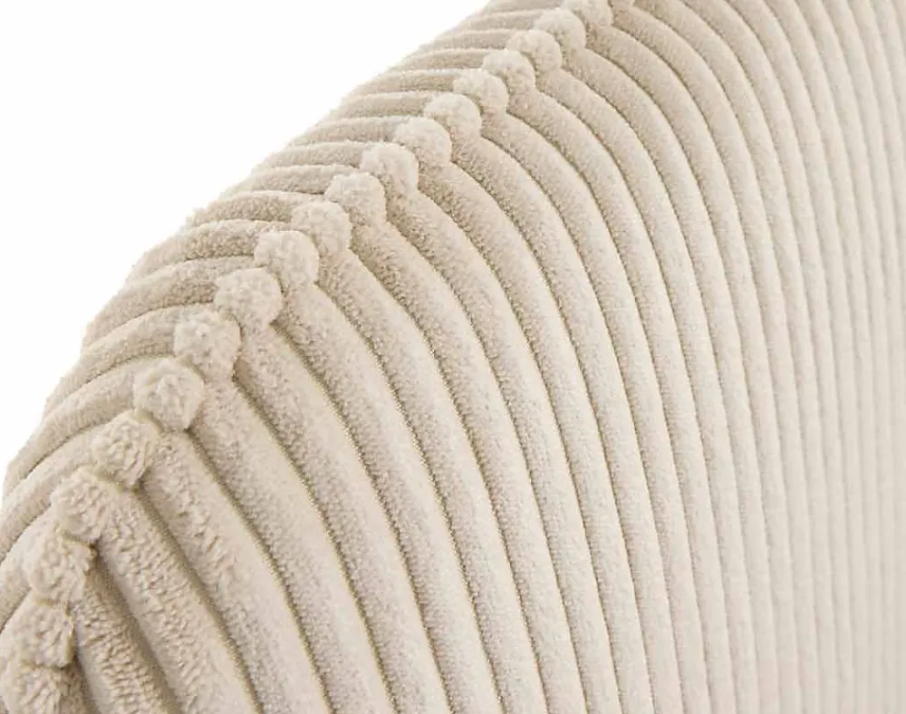 Best Mobilier Goyave - lit coffre - 140x190 - en velours côtelé - sommier inclus -* Lit Coffre