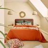 Goyave - lit coffre - 140x190 - en velours côtelé - sommier inclus ->Best Mobilier Discount