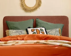 Goyave - lit coffre - 140x190 - en velours côtelé - sommier inclus -><noscript><img width=