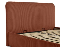 Goyave - lit coffre - 140x190 - en velours côtelé - sommier inclus -><noscript><img width=
