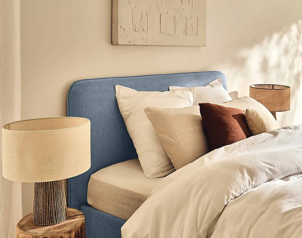 Goyave - lit coffre - 140x190 - en tissu - sommier inclus ->Best Mobilier Clearance
