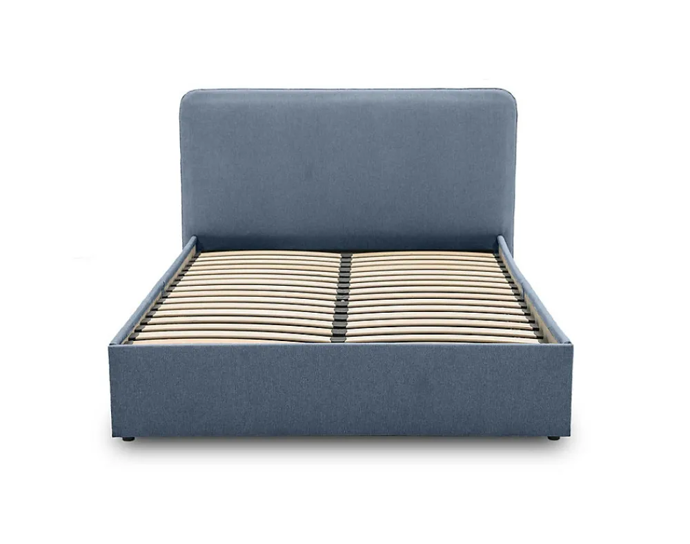 Goyave - lit coffre - 140x190 - en tissu - sommier inclus ->Best Mobilier Clearance