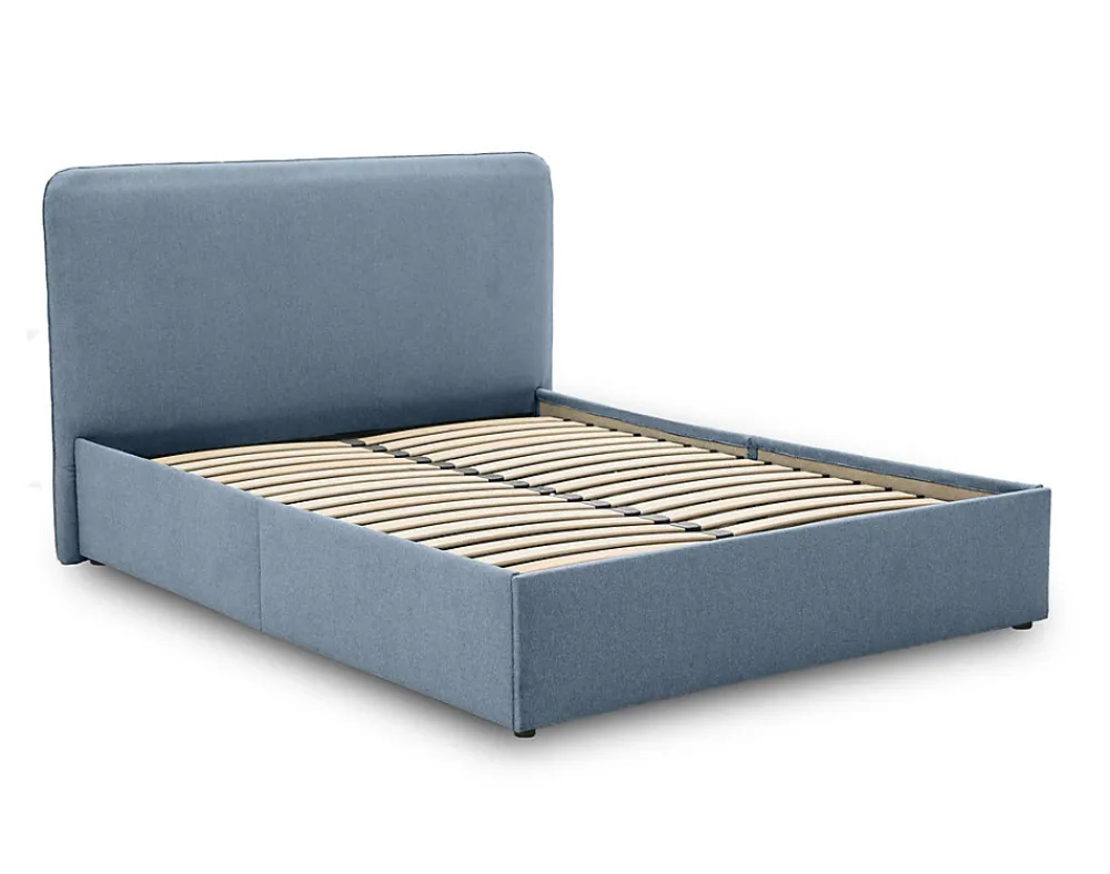 Goyave - lit coffre - 140x190 - en tissu - sommier inclus ->Best Mobilier Clearance