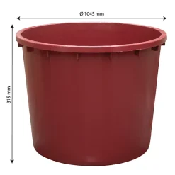 Gilac Grand Baquet rond renforcé 500 litres Bordeaux* Seau, Bassine, Récipient De Ménage