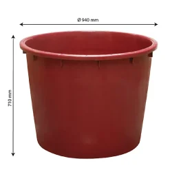 Gilac Grande bassine alimentaire ronde renforcée 350 litres* Seau, Bassine, Récipient De Ménage