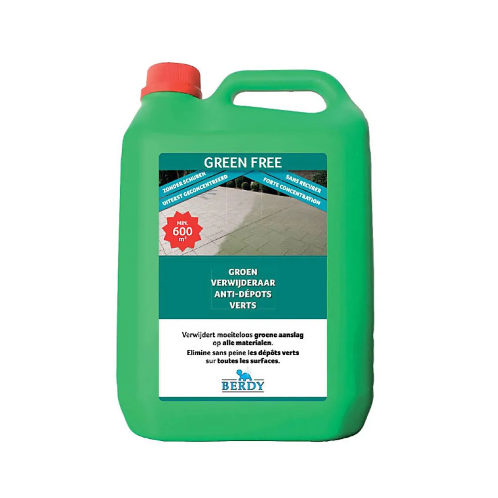 Berdy Green Free - Élimination des dépôts verts - - 5 L* Nettoyant Et Entretien Pour Sol