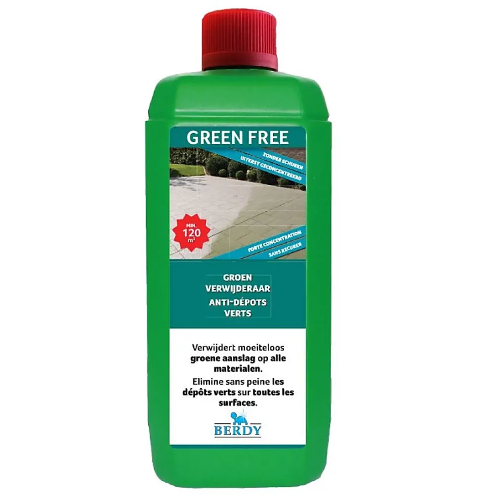 Berdy Green Free - Élimination des dépôts verts - - 1 L* Nettoyant Et Entretien Pour Sol
