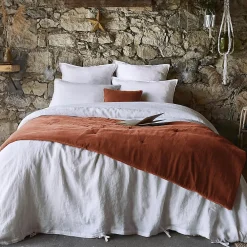 HARRIS - Chemin de Lit 90x200cm Velours de Coton Coloris Terracotta>Altobuy Discount