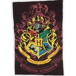 - Couverture motif/style emblème de Poudlard Multicoloured (150 cm x 100 cm)>Harry Potter Discount