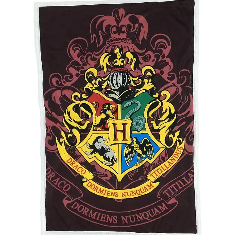 - Couverture motif/style emblème de Poudlard Multicoloured (150 cm x 100 cm)>Harry Potter Discount