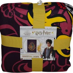 - Couverture motif/style emblème de Poudlard Multicoloured (150 cm x 100 cm)>Harry Potter Discount