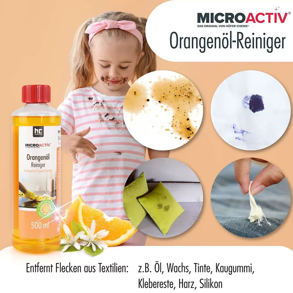 Höfer Chemie Microactiv Nettoyant Concentré À L'huile D'orange 1 x 500 Ml* Nettoyant Pour Cuisine