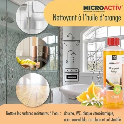 Höfer Chemie Microactiv Nettoyant Concentré À L'huile D'orange 4 x 500 Ml* Nettoyant Et Entretien Pour Sol