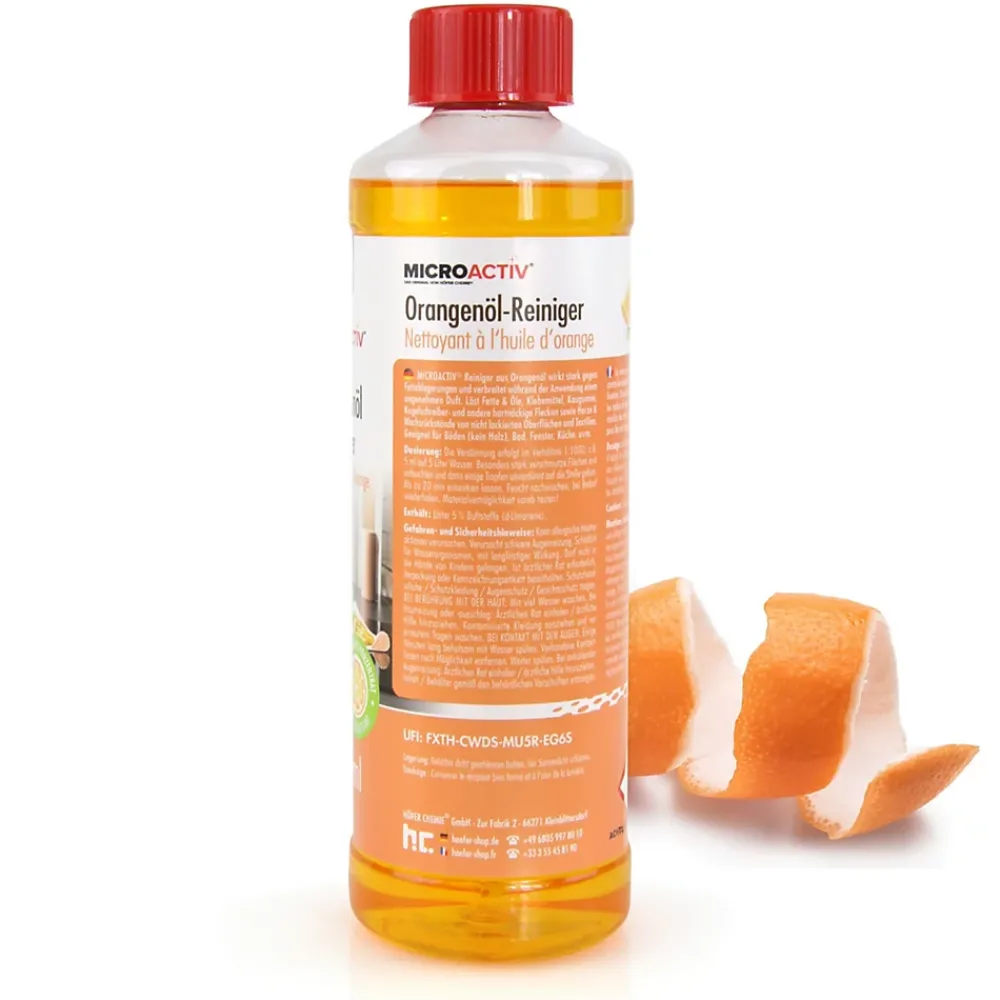 Höfer Chemie Microactiv Nettoyant Concentré À L'huile D'orange 4 x 500 Ml* Nettoyant Et Entretien Pour Sol