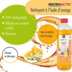 Höfer Chemie Microactiv Nettoyant Concentré À L'huile D'orange 1 x 1 L* Nettoyant Pour Cuisine