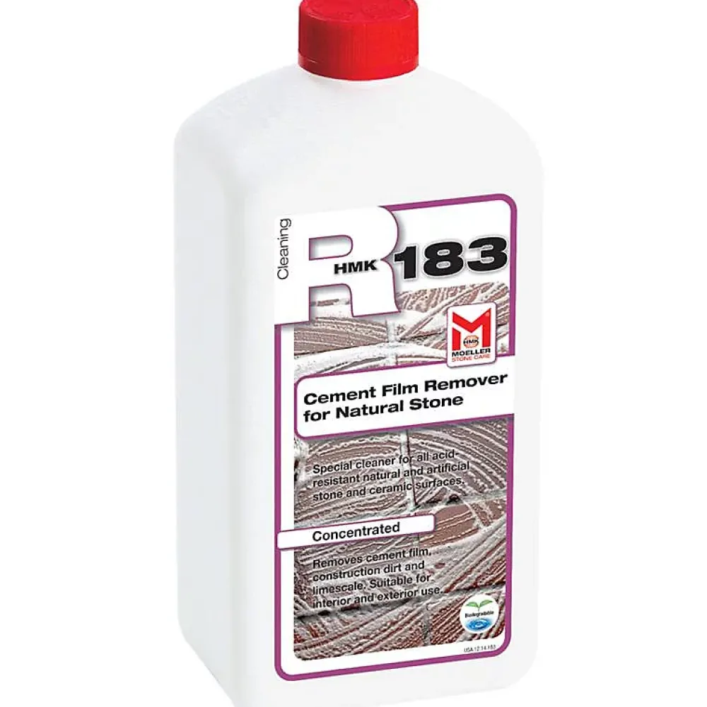 Moeller Stone Care HMK R183 - Nettoyant voile de ciment pour pierre naturelle - Moeller - 1 L* Nettoyant Et Entretien Pour Sol