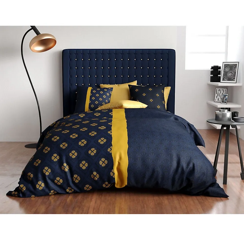 Housse couette + taie en coton Nills>Eden Outlet