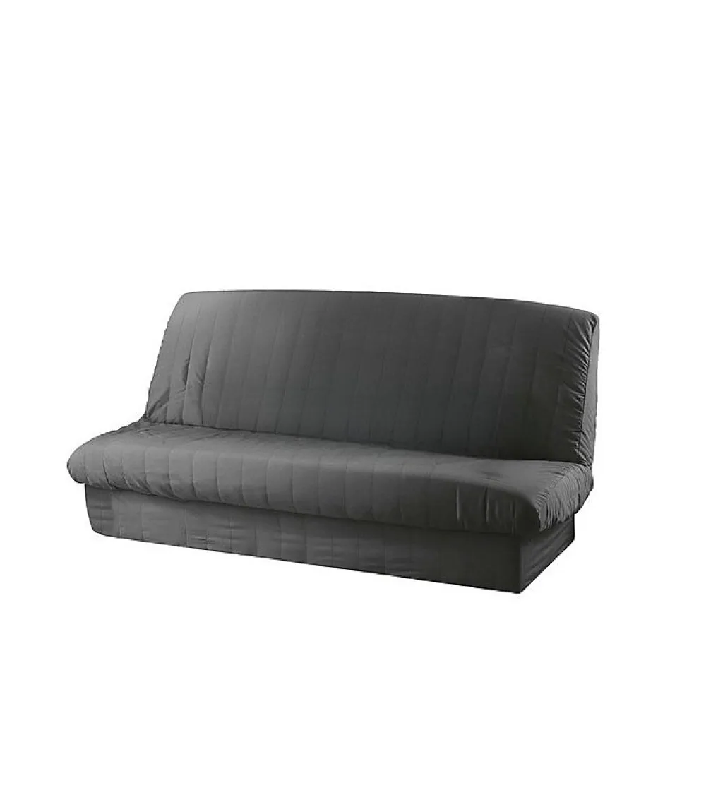 Douceur D'Intérieur HOUSSE DE CLIC CLAC MAT. 120 à 140 CM - 185 à 200 CM POLYE. UNI ESSENTIEL BETON - 120 à 200cm - Gris anthracite* Boutis, Couvre-Lit, Édredon