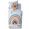 Housse de couette + 1 taie Arc en ciel de douceur>Eden Clearance